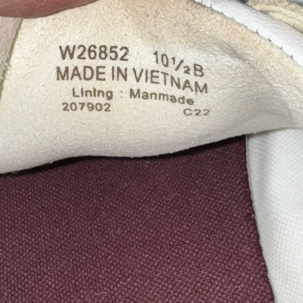 Cole Haan GrandPro Leather Sneakers Leopard Trim White Gold 10.5B